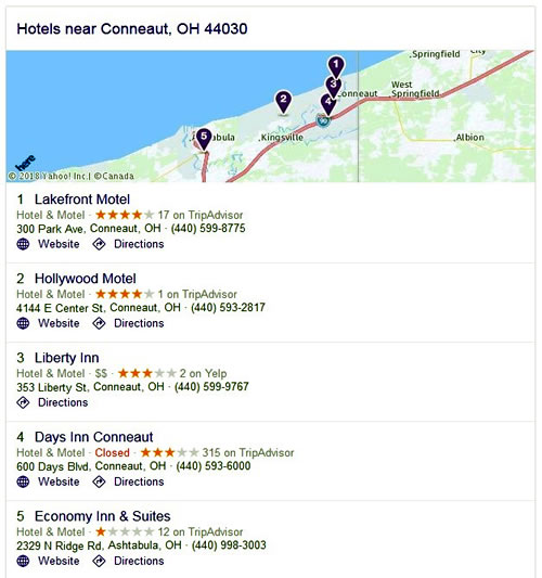 Hotels - Conneaut, OH 44030