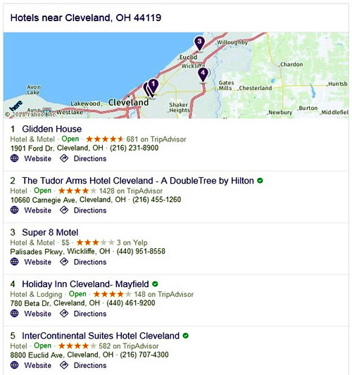 Hotels - Cleveland, OH 44119