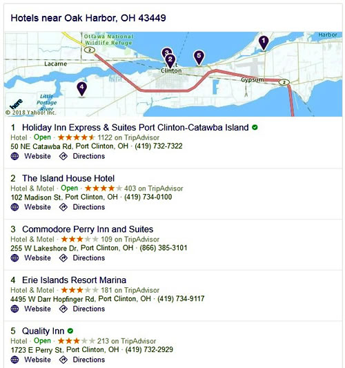 Hotels - Oak Harbor, OH 43452